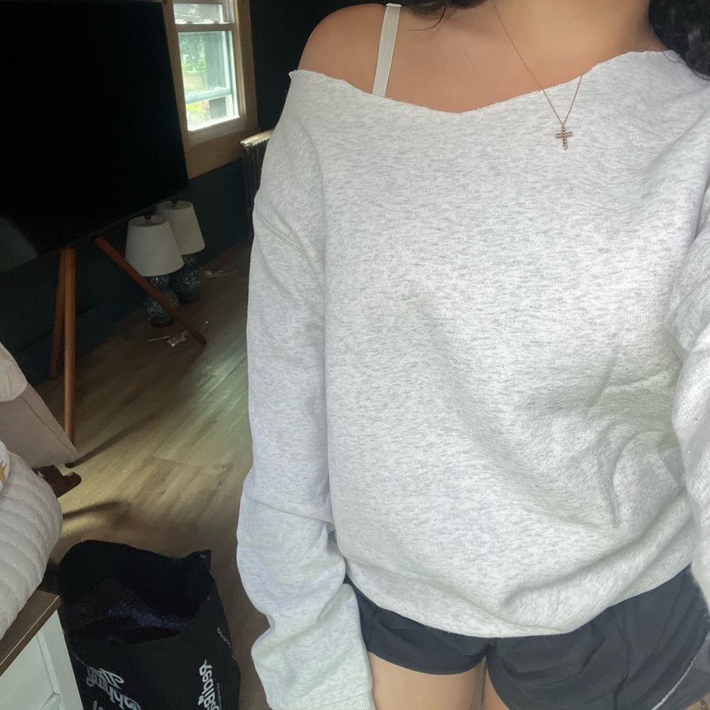 Off the shoulder sweater